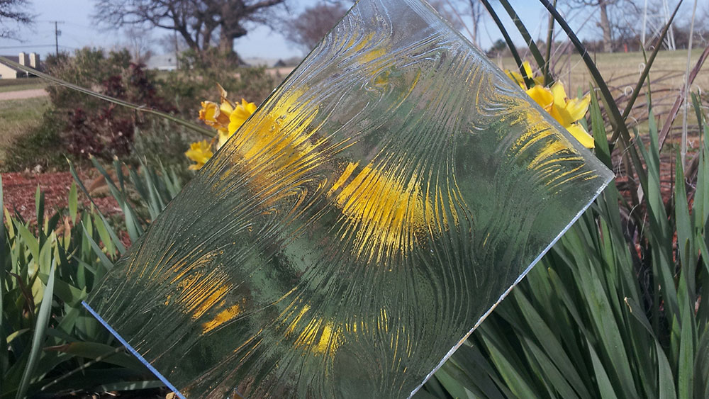 Tafeta-textured-Glass a sample of tafeta textured glass